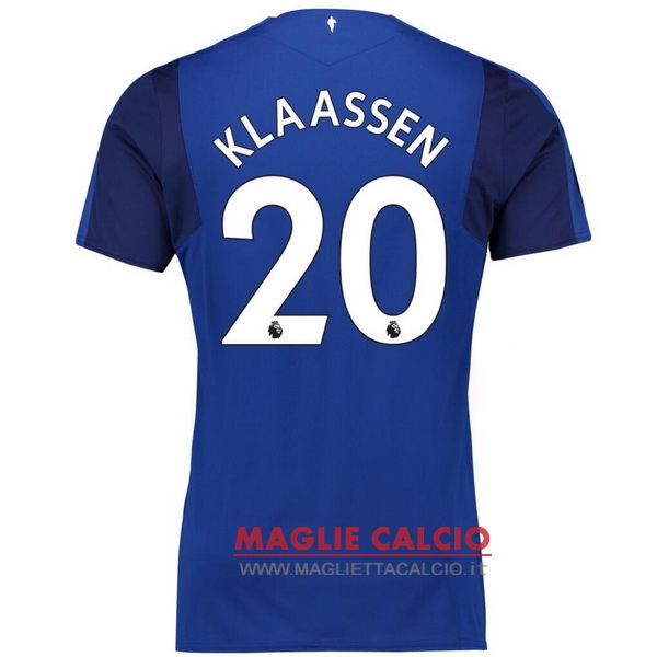 nuova maglietta everton 2017-2018 klaassen 20 prima